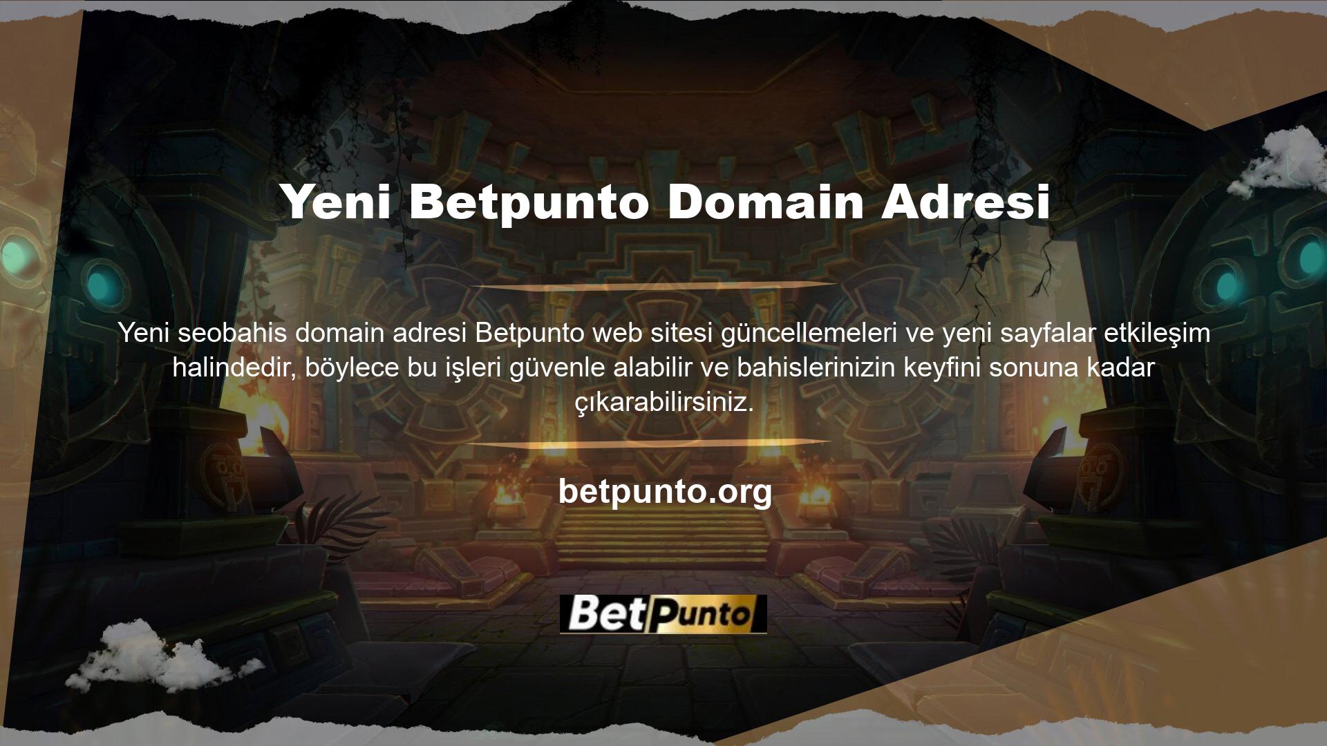Betpunto her zamanki gibi alan adını şu adrese taşıdı: Tüm Türk oyuncular Betpunto adresini biliyor, bu yüzden sürekli değiştiği için alan adresini tekrar değiştirdim